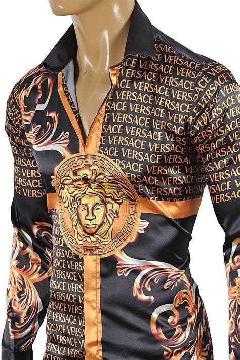 brand versace sryle rippled shirt|Versace clothing for men.